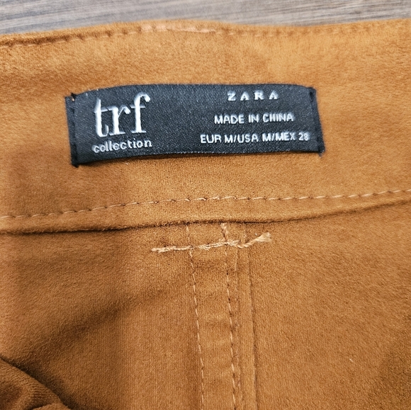 Zara TRF Collection Faux Suede Mini Skirt - SIZE M - Picture 9 of 16